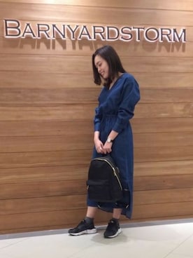 BARNYARDSTORM本部さん（レディース・160cm）の冬コーディネート