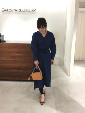 BARNYARDSTORM本部さん(レディース・164cm)の冬コーディネート