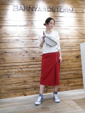 BARNYARDSTORM本部さん（レディース・172cm）の冬コーディネート