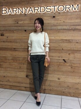 BARNYARDSTORM本部さん(レディース・160cm)の冬コーディネート