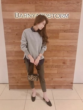 BARNYARDSTORM本部さん（レディース・174cm）の冬コーディネート