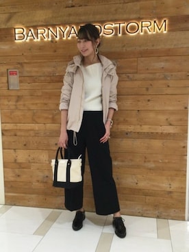 「ハンサムコーデ」｜「アイテム（マウンテンパーカー）」を使った、BARNYARDSTORM本部さん（レディース・169cm）の冬コーディネート