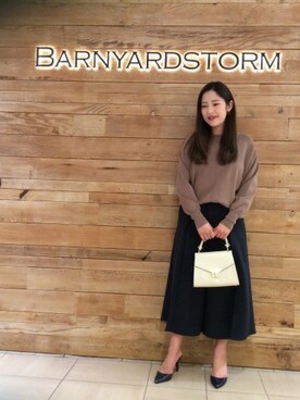 BARNYARDSTORM本部さん（レディース・160cm）の冬コーディネート