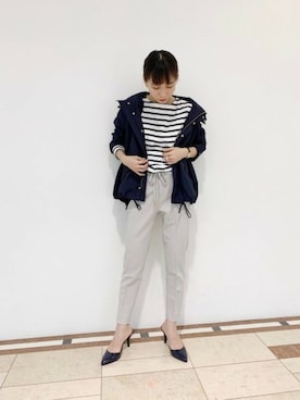 「ハンサムコーデ」｜「アイテム（マウンテンパーカー）」を使った、BARNYARDSTORM本部さん（レディース・159cm）の冬コーディネート