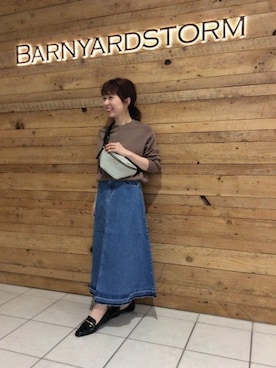 BARNYARDSTORM本部さん（レディース・155cm）の冬コーディネート