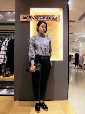 BARNYARDSTORM本部さん（レディース・167cm）の冬コーディネート