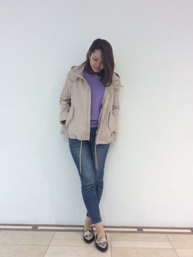 「ハンサムコーデ」｜「アイテム（マウンテンパーカー）」を使った、BARNYARDSTORM本部さん（レディース・165cm）の冬コーディネート