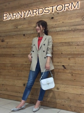 BARNYARDSTORM本部さん(レディース・160cm)の冬コーディネート