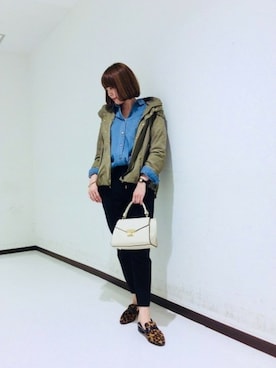 「ハンサムコーデ」｜「アイテム（マウンテンパーカー）」を使った、BARNYARDSTORM本部さん（レディース・167cm）の冬コーディネート