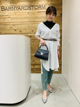 BARNYARDSTORM本部さん（レディース・163cm）の春コーディネート