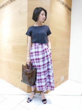 BARNYARDSTORM本部さん（レディース・158cm）の春コーディネート