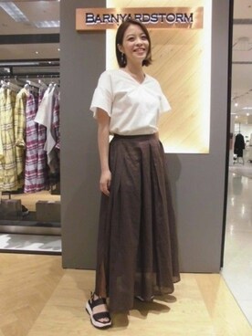 BARNYARDSTORM本部さん（レディース・167cm）の春コーディネート