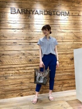 BARNYARDSTORM本部さん（レディース・172cm）の春コーディネート