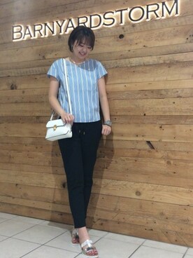 BARNYARDSTORM本部さん（レディース・170cm）の夏コーディネート