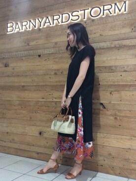 BARNYARDSTORM本部さん（レディース・160cm）の夏コーディネート