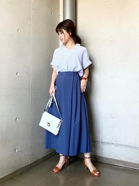 「スカウチョ」｜BARNYARDSTORM本部さん（レディース・157cm）の春コーディネート