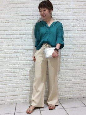 BARNYARDSTORM本部さん（レディース・160cm）の夏コーディネート