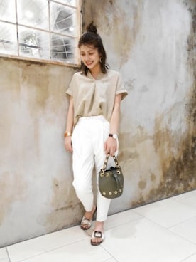 BARNYARDSTORM本部さん（レディース・166cm）の夏コーディネート