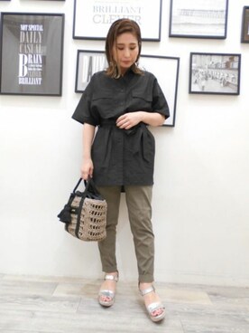 BARNYARDSTORM本部さん（レディース・151cm）の夏コーディネート