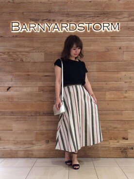 BARNYARDSTORM本部さん（レディース・155cm）の夏コーディネート
