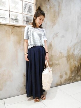 BARNYARDSTORM本部さん（レディース・160cm）の夏コーディネート