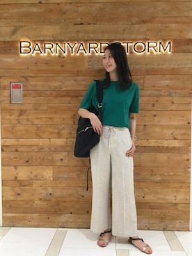 BARNYARDSTORM本部さん（レディース・168cm）の夏コーディネート