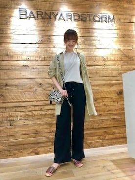 BARNYARDSTORM本部さん（レディース・172cm）の夏コーディネート