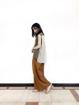 BARNYARDSTORM本部さん（レディース・159cm）の夏コーディネート