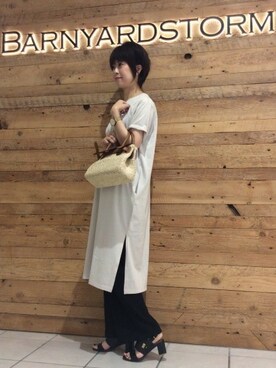 BARNYARDSTORM本部さん（レディース・165cm）の夏コーディネート