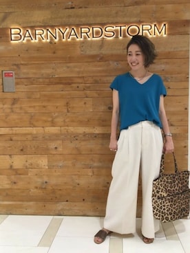 BARNYARDSTORM本部さん（レディース・160cm）の夏コーディネート