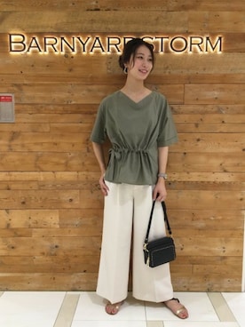 BARNYARDSTORM本部さん（レディース・169cm）の夏コーディネート