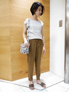 BARNYARDSTORM本部さん（レディース・159cm）の夏コーディネート