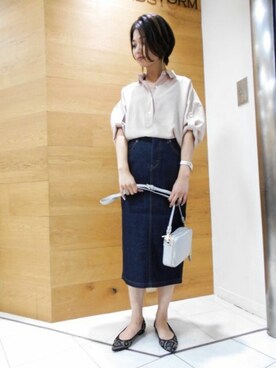 BARNYARDSTORM本部さん（レディース・159cm）の夏コーディネート