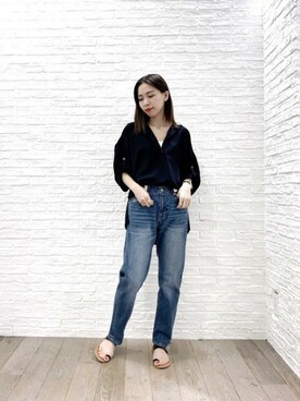 BARNYARDSTORM本部さん（レディース・159cm）の夏コーディネート