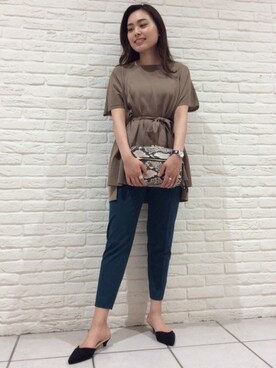 BARNYARDSTORM本部さん（レディース・160cm）の夏コーディネート