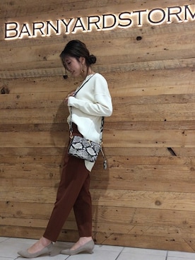 BARNYARDSTORM本部さん（レディース・160cm）の夏コーディネート