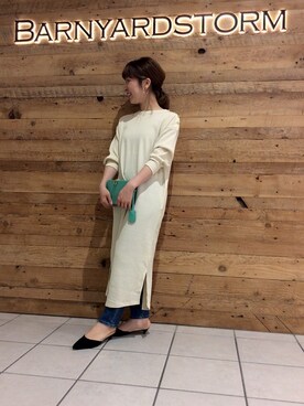 BARNYARDSTORM本部さん（レディース・155cm）の夏コーディネート