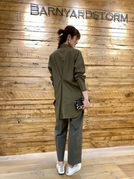 BARNYARDSTORM本部さん（レディース・172cm）の秋コーディネート