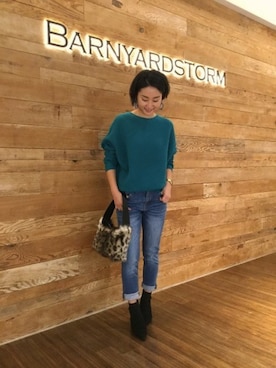 BARNYARDSTORM本部さん（レディース・160cm）の秋コーディネート