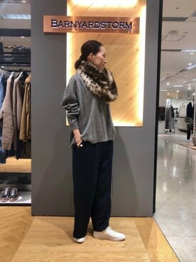BARNYARDSTORM本部さん（レディース・160cm）の秋コーディネート