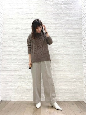 BARNYARDSTORM本部さん（レディース・159cm）の秋コーディネート