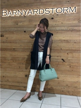 BARNYARDSTORM本部さん（レディース・159cm）の秋コーディネート