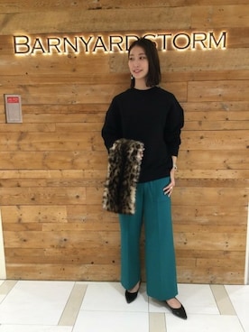 BARNYARDSTORM本部さん（レディース・169cm）の秋コーディネート