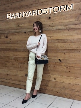 BARNYARDSTORM本部さん（レディース・160cm）の冬コーディネート