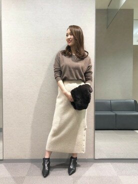 BARNYARDSTORM本部さん（レディース・165cm）の冬コーディネート