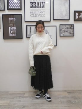 BARNYARDSTORM本部さん（レディース・151cm）の冬コーディネート