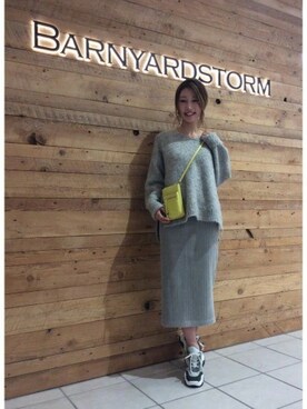 BARNYARDSTORM本部さん（レディース・158cm）の冬コーディネート