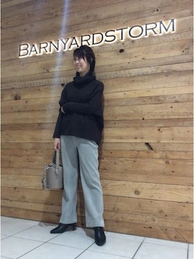 BARNYARDSTORM本部さん（レディース・165cm）の冬コーディネート