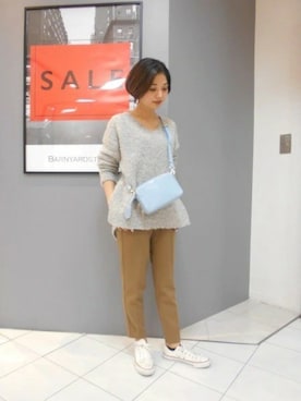 BARNYARDSTORM本部さん（レディース・159cm）の冬コーディネート