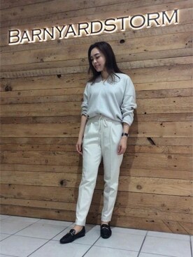 BARNYARDSTORM本部さん（レディース・160cm）の冬コーディネート